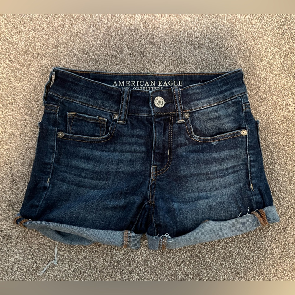 American Eagle Midi Demin Shorts - Size 00